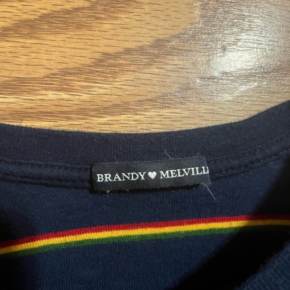 Brandy Melville Striped Shirt Small - Picture 2 of 2